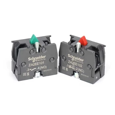 ZA2EE101 Normally Open; ZA2EE102 Normally Closed; XA2 Pushbutton Contact